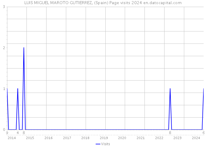 LUIS MIGUEL MAROTO GUTIERREZ, (Spain) Page visits 2024 