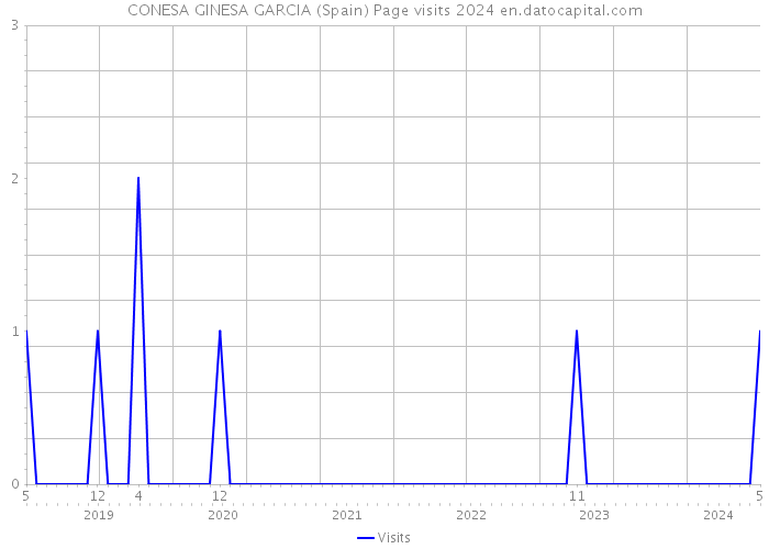 CONESA GINESA GARCIA (Spain) Page visits 2024 