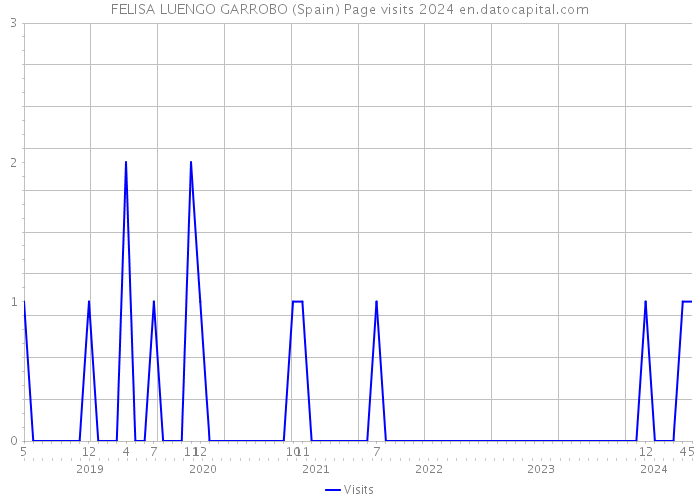 FELISA LUENGO GARROBO (Spain) Page visits 2024 