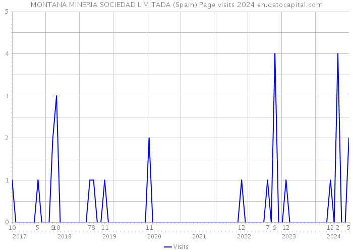 MONTANA MINERIA SOCIEDAD LIMITADA (Spain) Page visits 2024 