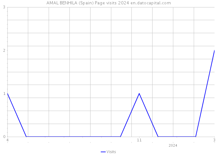 AMAL BENHILA (Spain) Page visits 2024 