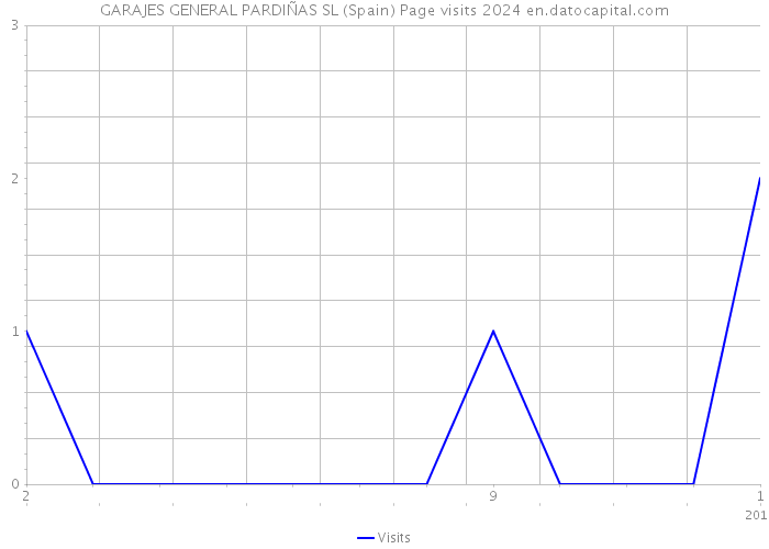 GARAJES GENERAL PARDIÑAS SL (Spain) Page visits 2024 