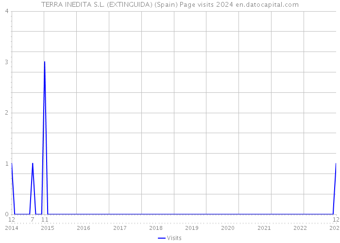 TERRA INEDITA S.L. (EXTINGUIDA) (Spain) Page visits 2024 