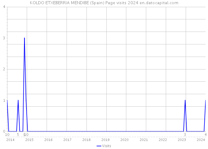 KOLDO ETXEBERRIA MENDIBE (Spain) Page visits 2024 