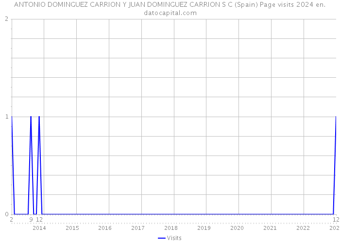 ANTONIO DOMINGUEZ CARRION Y JUAN DOMINGUEZ CARRION S C (Spain) Page visits 2024 