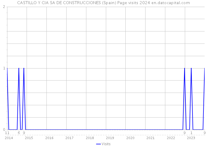CASTILLO Y CIA SA DE CONSTRUCCIONES (Spain) Page visits 2024 