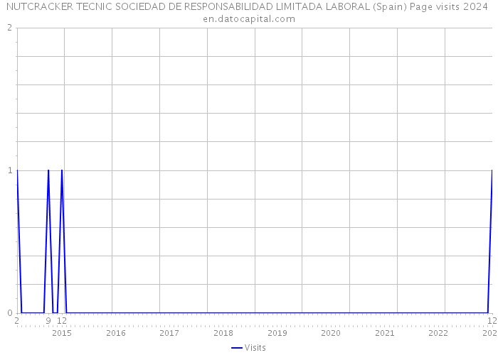 NUTCRACKER TECNIC SOCIEDAD DE RESPONSABILIDAD LIMITADA LABORAL (Spain) Page visits 2024 