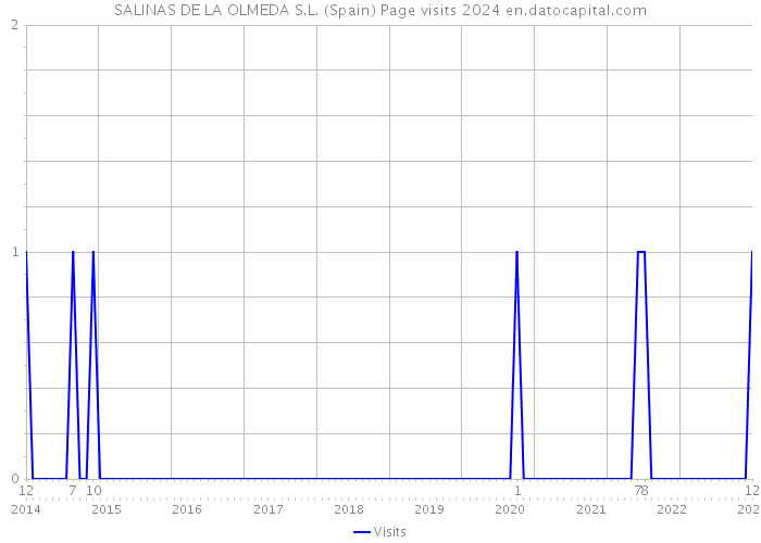 SALINAS DE LA OLMEDA S.L. (Spain) Page visits 2024 