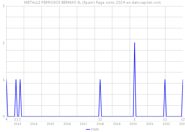 METALLS FERROSOS BERMAS SL (Spain) Page visits 2024 