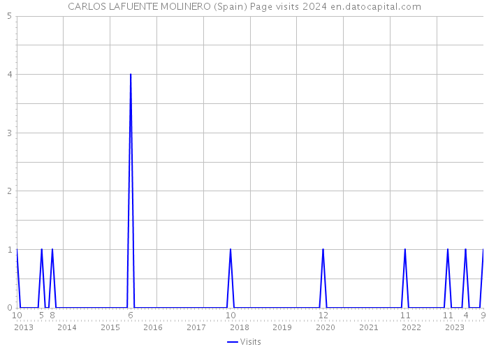 CARLOS LAFUENTE MOLINERO (Spain) Page visits 2024 