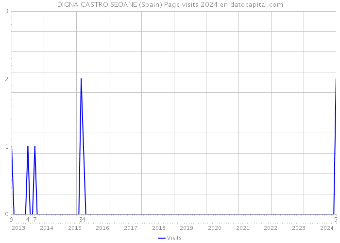 DIGNA CASTRO SEOANE (Spain) Page visits 2024 