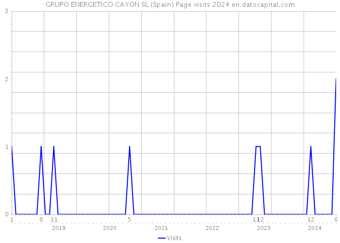 GRUPO ENERGETICO CAYON SL (Spain) Page visits 2024 
