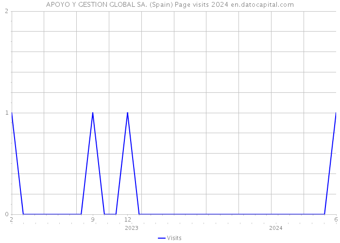 APOYO Y GESTION GLOBAL SA. (Spain) Page visits 2024 
