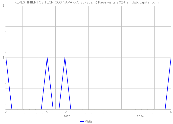 REVESTIMIENTOS TECNICOS NAVARRO SL (Spain) Page visits 2024 