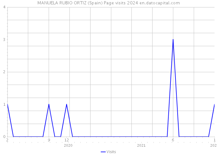 MANUELA RUBIO ORTIZ (Spain) Page visits 2024 