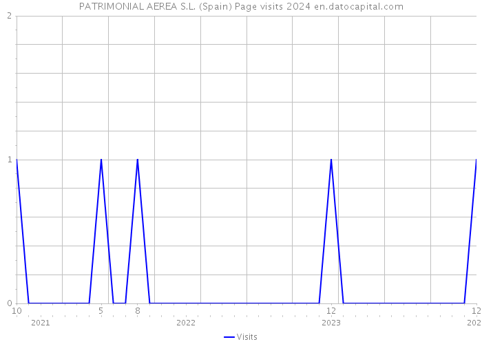PATRIMONIAL AEREA S.L. (Spain) Page visits 2024 