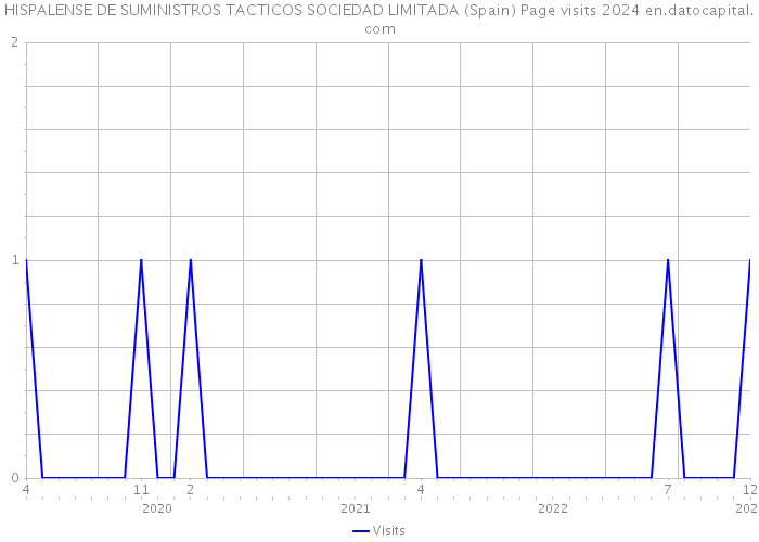 HISPALENSE DE SUMINISTROS TACTICOS SOCIEDAD LIMITADA (Spain) Page visits 2024 