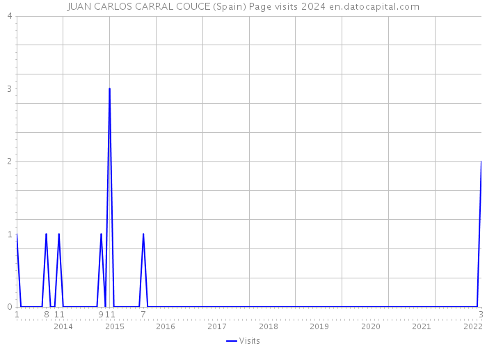 JUAN CARLOS CARRAL COUCE (Spain) Page visits 2024 