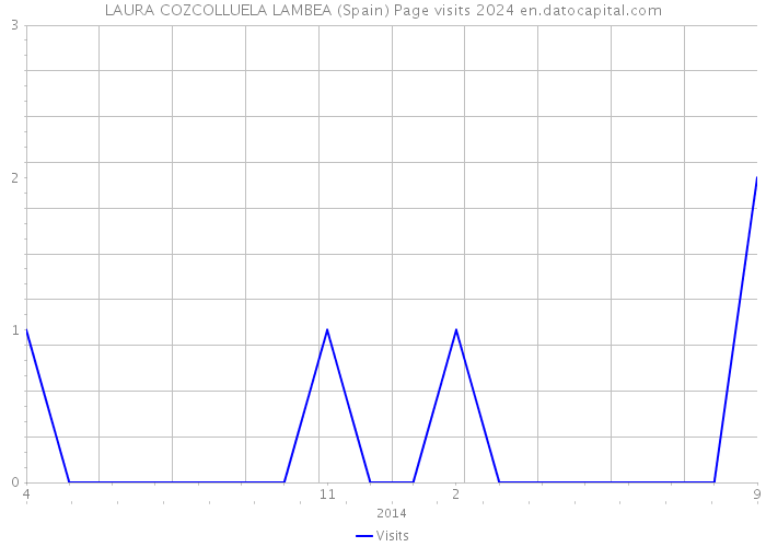 LAURA COZCOLLUELA LAMBEA (Spain) Page visits 2024 