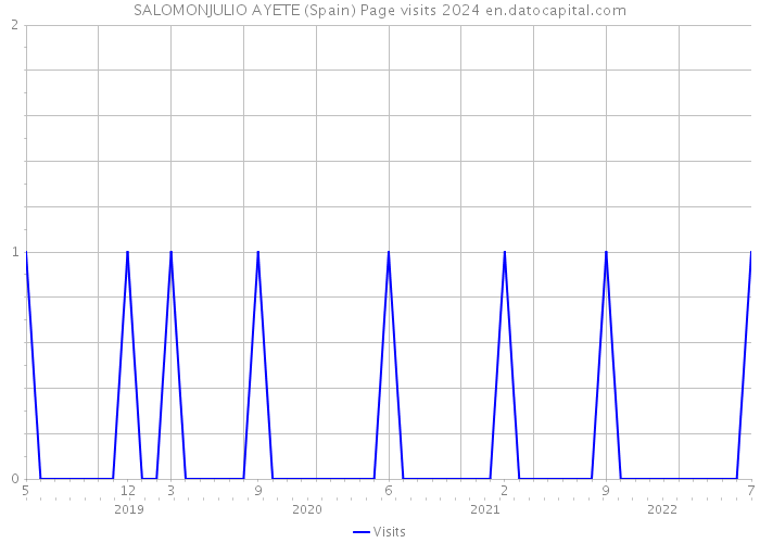 SALOMONJULIO AYETE (Spain) Page visits 2024 