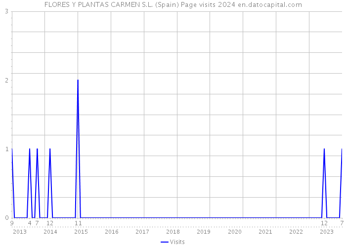 FLORES Y PLANTAS CARMEN S.L. (Spain) Page visits 2024 