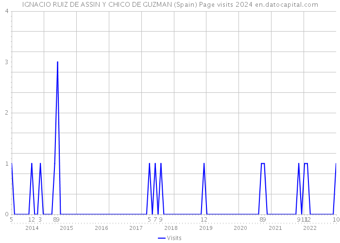 IGNACIO RUIZ DE ASSIN Y CHICO DE GUZMAN (Spain) Page visits 2024 