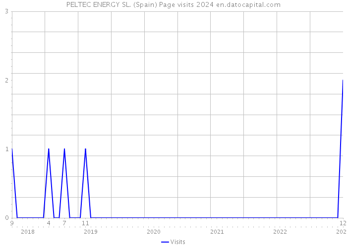 PELTEC ENERGY SL. (Spain) Page visits 2024 