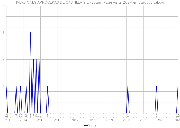 INVERSIONES ARROCERAS DE CASTILLA S.L. (Spain) Page visits 2024 