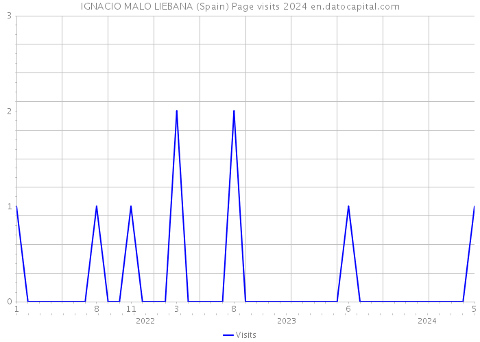 IGNACIO MALO LIEBANA (Spain) Page visits 2024 