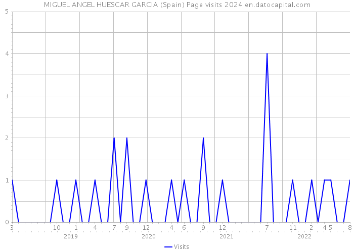 MIGUEL ANGEL HUESCAR GARCIA (Spain) Page visits 2024 