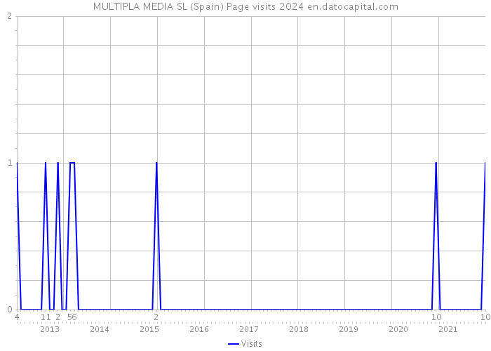 MULTIPLA MEDIA SL (Spain) Page visits 2024 