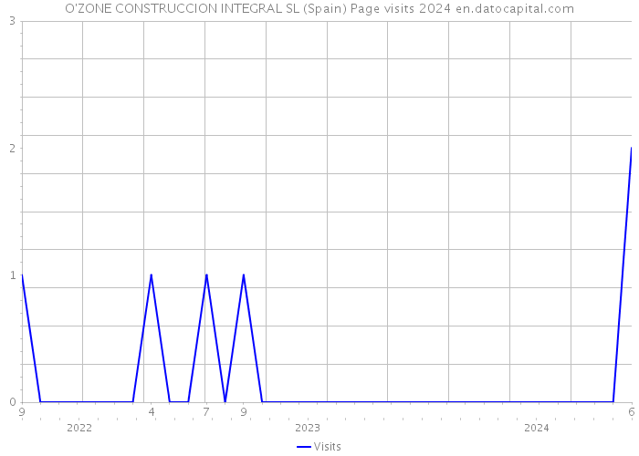 O'ZONE CONSTRUCCION INTEGRAL SL (Spain) Page visits 2024 