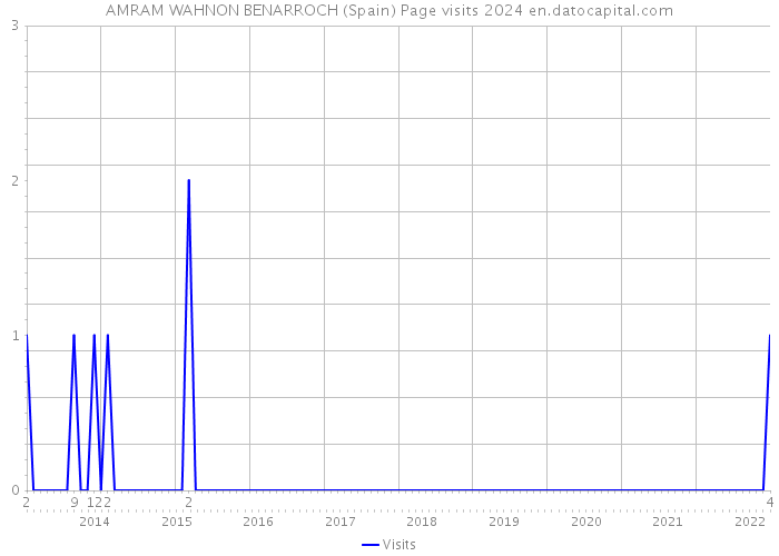 AMRAM WAHNON BENARROCH (Spain) Page visits 2024 