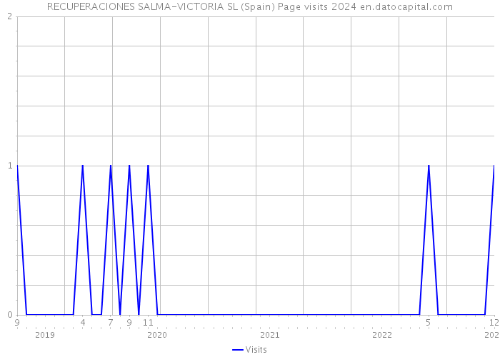RECUPERACIONES SALMA-VICTORIA SL (Spain) Page visits 2024 