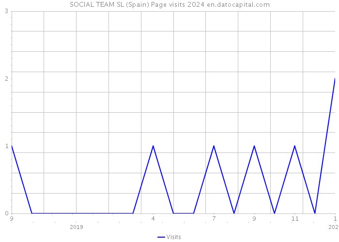 SOCIAL TEAM SL (Spain) Page visits 2024 