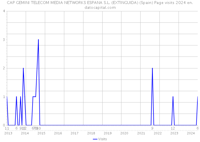 CAP GEMINI TELECOM MEDIA NETWORKS ESPANA S.L. (EXTINGUIDA) (Spain) Page visits 2024 