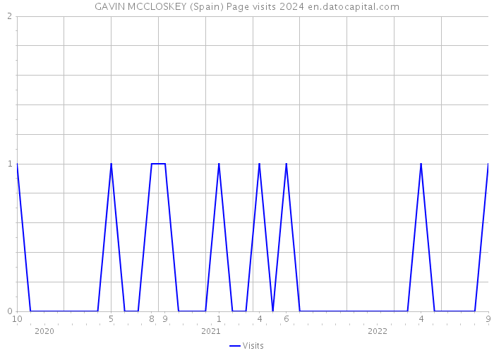 GAVIN MCCLOSKEY (Spain) Page visits 2024 