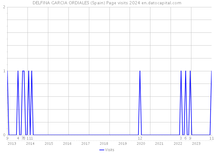 DELFINA GARCIA ORDIALES (Spain) Page visits 2024 