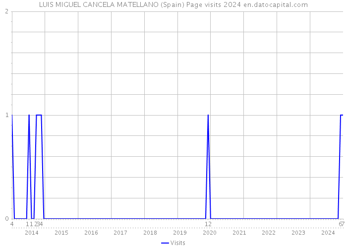 LUIS MIGUEL CANCELA MATELLANO (Spain) Page visits 2024 