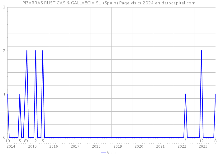 PIZARRAS RUSTICAS & GALLAECIA SL. (Spain) Page visits 2024 