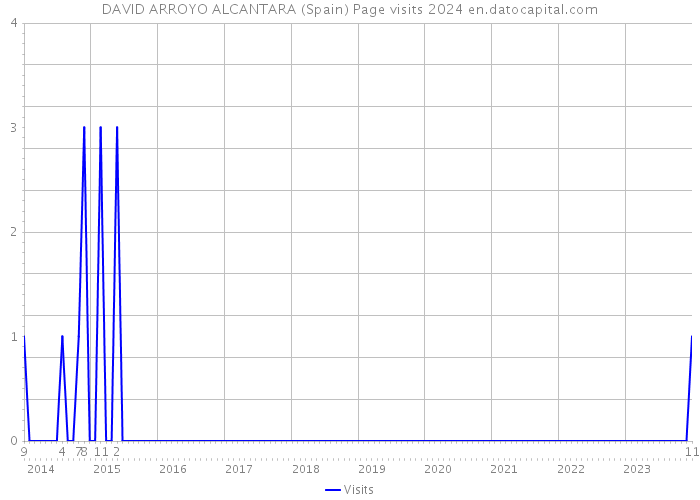 DAVID ARROYO ALCANTARA (Spain) Page visits 2024 