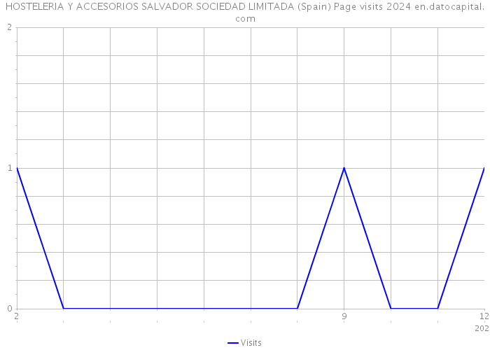 HOSTELERIA Y ACCESORIOS SALVADOR SOCIEDAD LIMITADA (Spain) Page visits 2024 