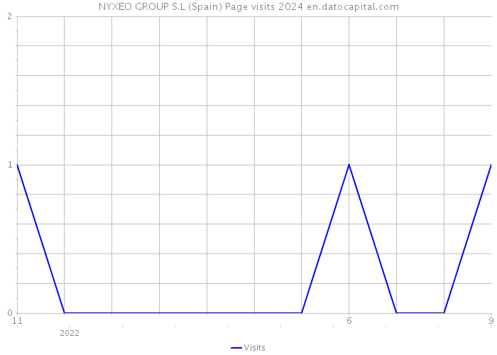 NYXEO GROUP S.L (Spain) Page visits 2024 