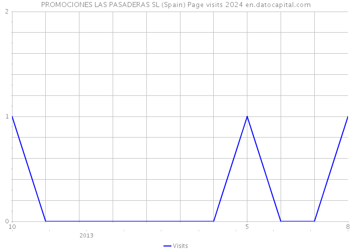 PROMOCIONES LAS PASADERAS SL (Spain) Page visits 2024 