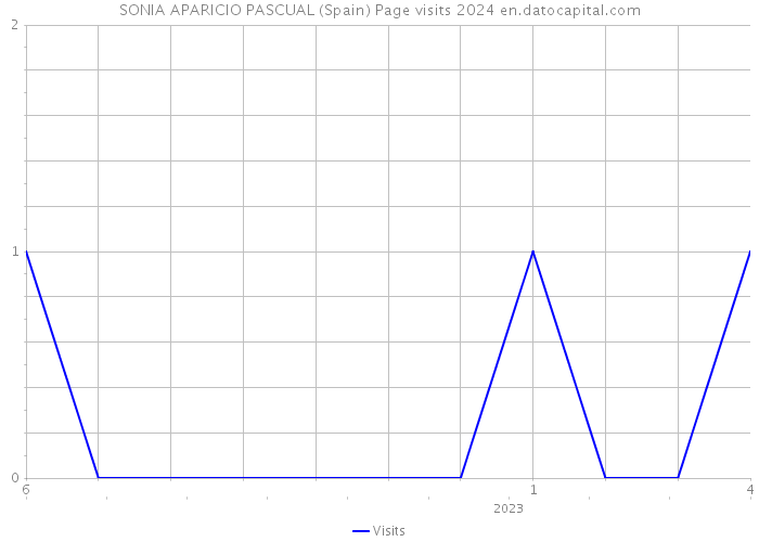 SONIA APARICIO PASCUAL (Spain) Page visits 2024 