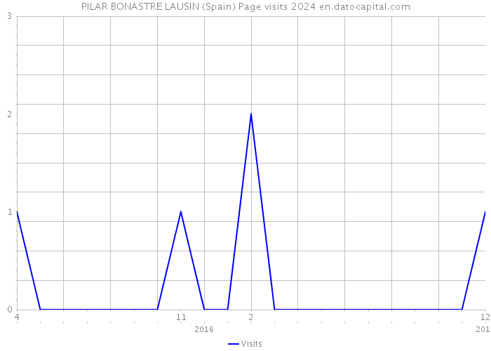 PILAR BONASTRE LAUSIN (Spain) Page visits 2024 