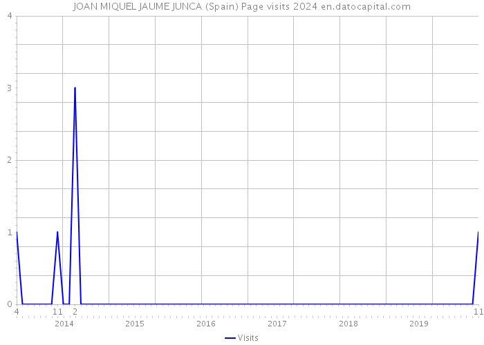 JOAN MIQUEL JAUME JUNCA (Spain) Page visits 2024 