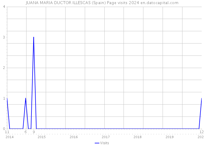 JUANA MARIA DUCTOR ILLESCAS (Spain) Page visits 2024 