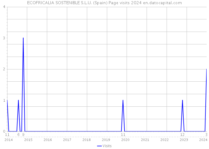 ECOFRICALIA SOSTENIBLE S.L.U. (Spain) Page visits 2024 