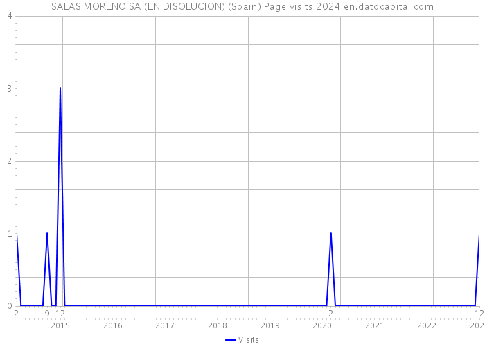 SALAS MORENO SA (EN DISOLUCION) (Spain) Page visits 2024 